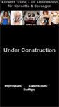 Mobile Screenshot of korsett-truhe.de